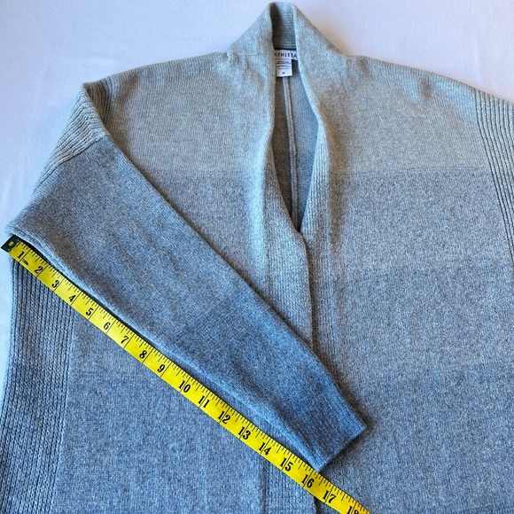 Athleta Ombré Spirit Wool Cashmere Blend Wrap Open Front Cardigan - Picture 8 of 12